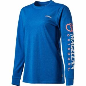 Magellan Outdoors Women's Grotto Falls Long Sleeve T-Shirt Nautical Blue, Large - Women's Outdoor Short-Sleeve Tops at Academy Sports