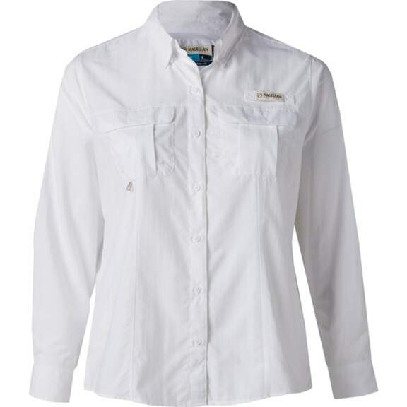 Magellan Outdoors Women's Laguna Madre Long Sleeve Plus Size Fishing Shirt White, 2X - Women's Outdoor Short-Sleeve Tops at Academy Sports Magellan Outdoors Women's Laguna Madre Long Sleeve Plus Size Fishing Shirt White, 2X - Women's Outdoor Short-Sleeve Tops at Academy Sports