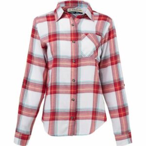 Magellan Outdoors Women's Willow Creek Flannel Shirt Red Bright, 2X-Large - Women's Outdoor Short-Sleeve Tops at Academy Sports
