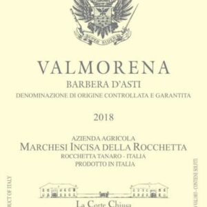 Marchesi Incisa della Rocchetta 2018 Valmorena Barbera d'Asti - Red Wine
