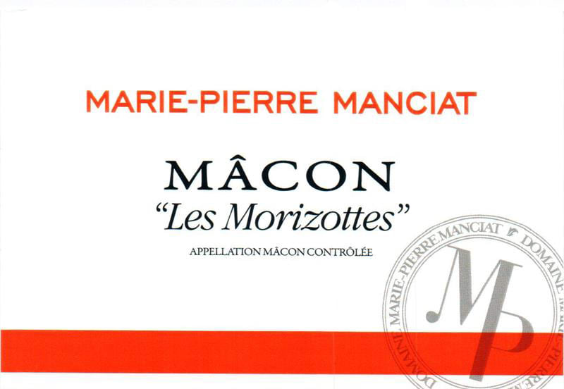 Marie-Pierre Manciat 2017 Morizottes Macon - Chardonnay White Wine