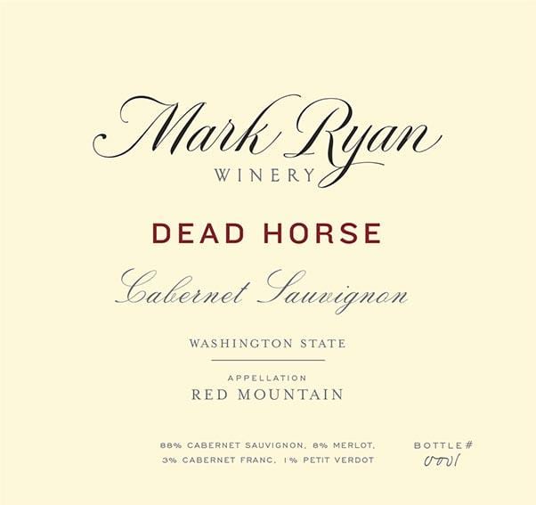 Mark Ryan 2017 Dead Horse Cabernet Sauvignon - Red Wine
