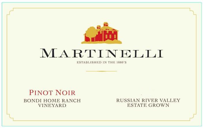 Martinelli 2018 Bondi Home Ranch Pinot Noir - Red Wine