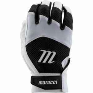Marucci Boys' Code Batting Gloves White/Black, Medium - Batting Gloves at Academy Sports