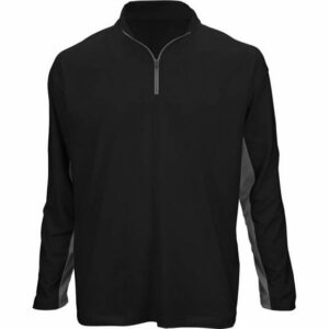 Marucci Men's Long Sleeve 1/4 Zip Performance Top Black/Gray, Small - Mens Baseball Tops at Academy Sports