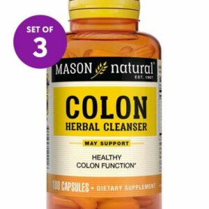 Mason Natural Vitamins & Supplements - 100-Ct. Colon Herbal Cleanser Capsules Set of 3