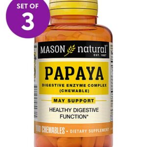 Mason Natural Vitamins & Supplements - 100-Ct. Papaya Digestive Enzyme Chewable Tablets Set of 3