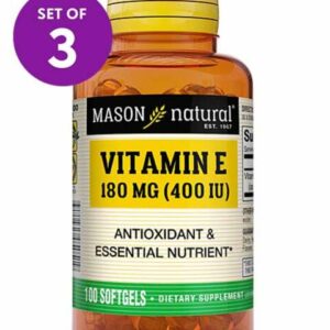 Mason Natural Vitamins & Supplements - 100-Ct. Vitamin E 400 IU Softgels - Set of Three