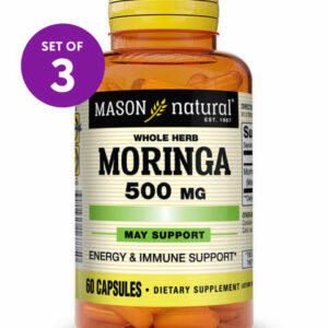 Mason Natural Vitamins & Supplements - 60-Ct. Moringa 500-mg Capsules - Set of Three