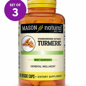 Mason Natural Vitamins & Supplements - 60-Ct. Turmeric Whole Body Veggie Caps Set of Three