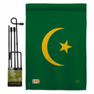 Mauritania Flags of the World Nationality Garden Flag Set