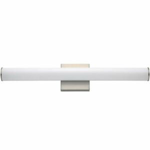 Maxim 52102 Rail 24" Tubular LED Bath Bar Satin Nickel Indoor Lighting Bathroom Fixtures Bath Bar