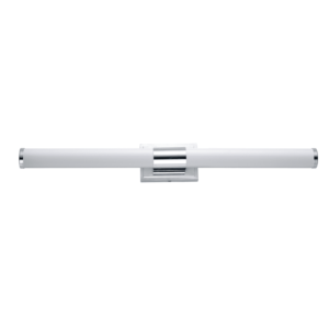 Maxim 52117 Optic 36" Tubular LED Bath Bar Polished Chrome / White Glass Indoor Lighting Bathroom Fixtures Bath Bar