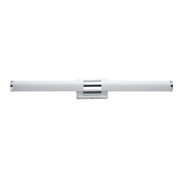 Maxim 52117 Optic 36" Tubular LED Bath Bar Polished Chrome / White Glass Indoor Lighting Bathroom Fixtures Bath Bar