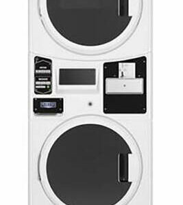 Maytag Commercial White Coin Drop Ready Stacked Gas Washer & Dryer