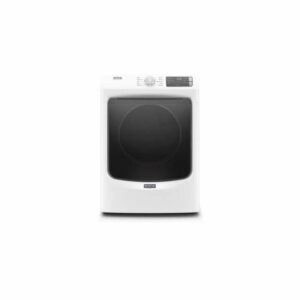 Maytag MED5630H 27 Inch Wide 7.3 Cu. Ft. Electric Dryer White Laundry Appliances Dryers Electric Dryers