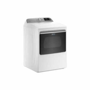 Maytag MED6230RH 27 Inch Wide 7.4 Cu. Ft. Electric Dryer with Smart Control White Laundry Appliances Dryers Electric Dryers