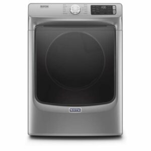 Maytag MED6630H 27 Inch Wide 7.3 Cu Ft. Energy Star Rated Electric Dryer with Steam Enhanced Cycles Metallic Slate Laundry Appliances Dryers Electric