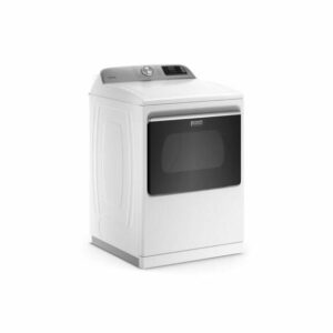 Maytag MED7230H 27 Inch Wide 7.4 Cu. Ft. Energy Star Rated Electric Dryer with Smart Control White Laundry Appliances Dryers Electric Dryers