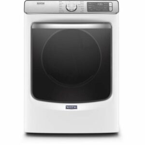 Maytag MED8630H 27 Inch Wide 7.3 Cu. Ft. Capacity Electric Dryer White Laundry Appliances Dryers Electric Dryers