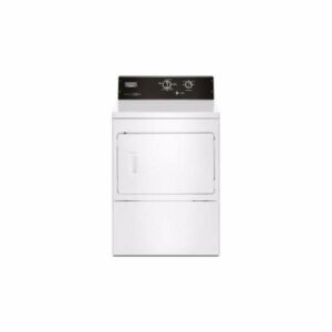 Maytag MGDP575G 27 Inch Wide 7.4 Cu. Ft. Capacity Commercial Grade Gas Dryer with Automatic Dry White Laundry Appliances Dryers Gas Dryers