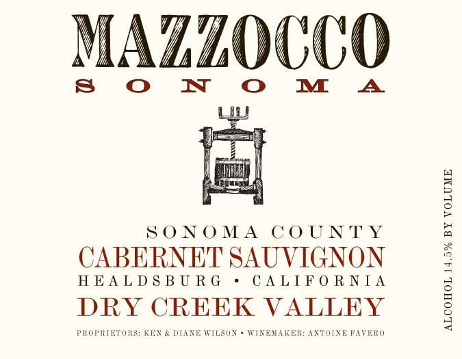 Mazzocco 2018 Dry Creek Cabernet Sauvignon - Red Wine