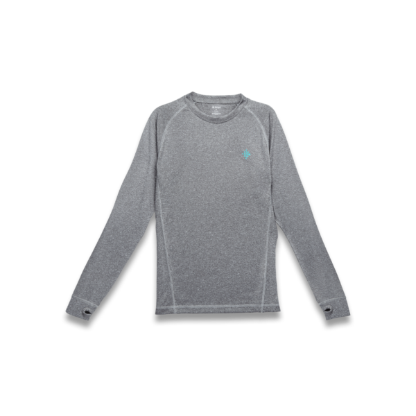 Men's Long Sleeve Performance Shirt - Large - Heather Grey