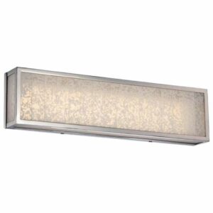 Metropolitan N1743-L Lake Frost 23.5 Wide LED ADA Compliant Bathroom Bath Bar with Frosted Shades Polished Nickel Indoor Lighting Bathroom Fixtures