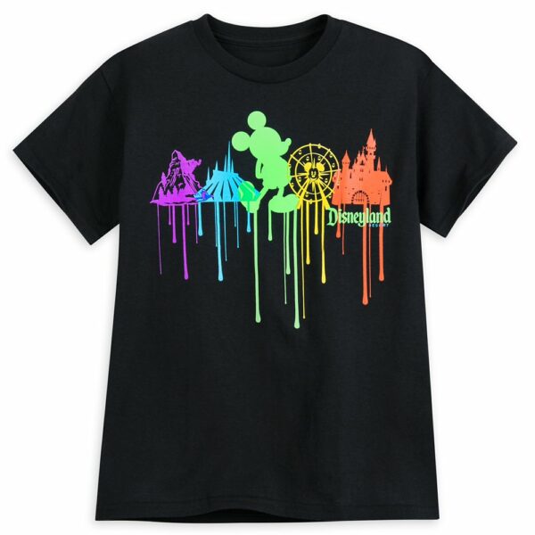 Mickey Mouse Park Icon Drip T-Shirt for Boys Disneyland