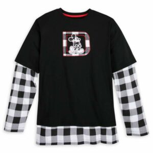 Mickey Mouse Plaid Layered T-Shirt for Adults Walt Disney World