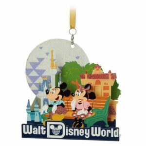 Mickey and Minnie Mouse Diorama Ornament Walt Disney World