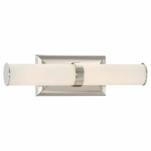 Minka Lavery 23837 Good Lumens 2 Light 16" Wide LED Bath Bar Polished Nickel Indoor Lighting Bathroom Fixtures Bath Bar