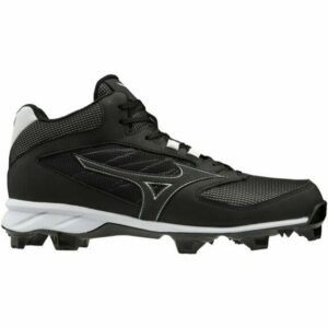 Mizuno Men's Advanced Dominant Baseball Cleats Black/White, 7.5 - Adult Baseball at Academy Sports