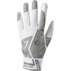 Mizuno Men's MVP Baseball Batting Gloves White, 2X-Large - Batting Gloves at Academy Sports