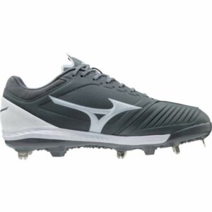 Mizuno Women's Sweep 5 Low Metal Softball Cleats Gray/White, 11 - Women's Softball at Academy Sports