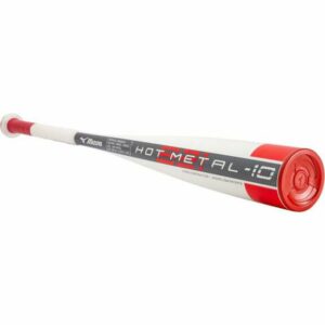 Mizuno Youth B21-Hot Metal Big Barrel USSSA Baseball Bat -10 White/Red - Bbcor/Senior Bats at Academy Sports