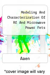 Modeling And Characterization Of Rf And Microwave Power Fets