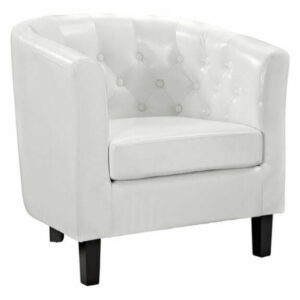 Modern Contemporary Living Room Armchair White