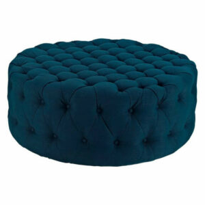 Modern Contemporary Urban Design Living Lounge Room Ottoman, Navy Blue