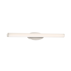 Modern Forms WS-14824 Mini Loft Single Light 24" Wide Integrated LED Bath Bar Brushed Nickel Indoor Lighting Bathroom Fixtures Bath Bar