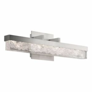 Modern Forms WS-62021 Minx 21" Wide LED Bath Bar with Reclaimed K5 Crystal Shade Brushed Nickel Indoor Lighting Bathroom Fixtures Bath Bar