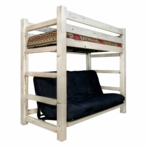 Montana Bunk Bed Over Full Futon w/ Mattress In Ready To Finish MWHCTW