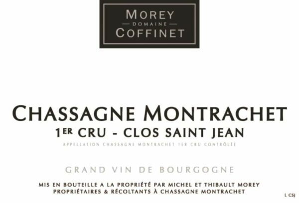 Morey-Coffinet 2016 Chassagne-Montrachet Clos St Jean Premier Cru Rouge - Pinot Noir Red Wine