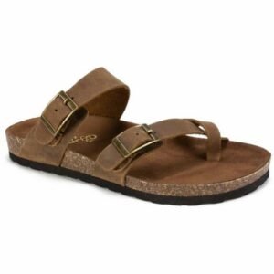 Mountain Sole Women's Garret Footbed Sandals Brown, 8 - Women's Casual at Academy Sports