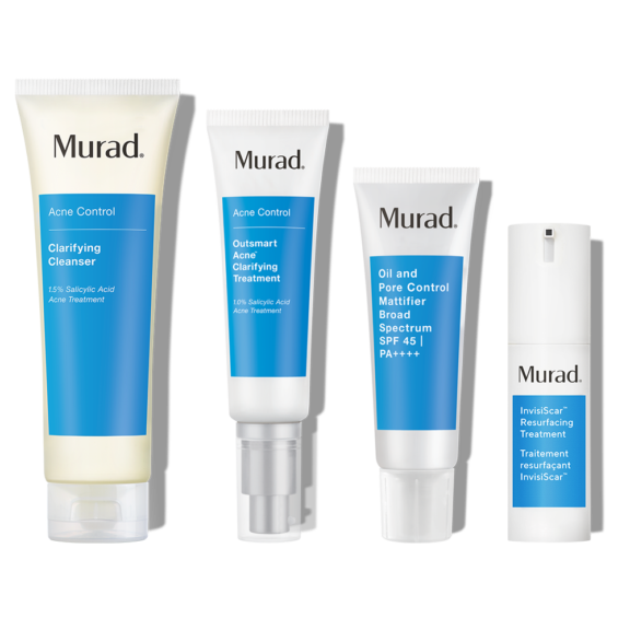 Murad 60-Day InvisiScar Kit | 4-Piece Gift | Acne Scar Treatment Murad 60-Day InvisiScar Kit | 4-Piece Gift | Acne Scar Treatment