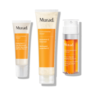 Murad 90 Day Rapid Brightening Kit | 5-Piece Set | Clean, exfoliate, target uneven tone, minimize the look of dark circles, and restore a healthy glow