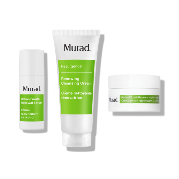 Murad Active Renewal Regimen 30-Day Kit | 5-Piece Set | Exfoliates & Targets Wrinkles Murad Active Renewal Regimen 30-Day Kit | 5-Piece Set | Exfoliates & Targets Wrinkles