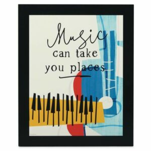 ''Music Can Take You Places'' Flat Wood Wall Art Soul Official shopDisney