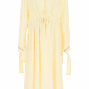 N.21 MIDI DRESS WITH DRAWSTRING 38 Beige Silk