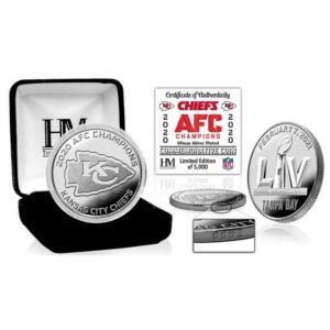 NFL Kansas City Chiefs 2020 American Football Conference Champions Silver Coin Mint